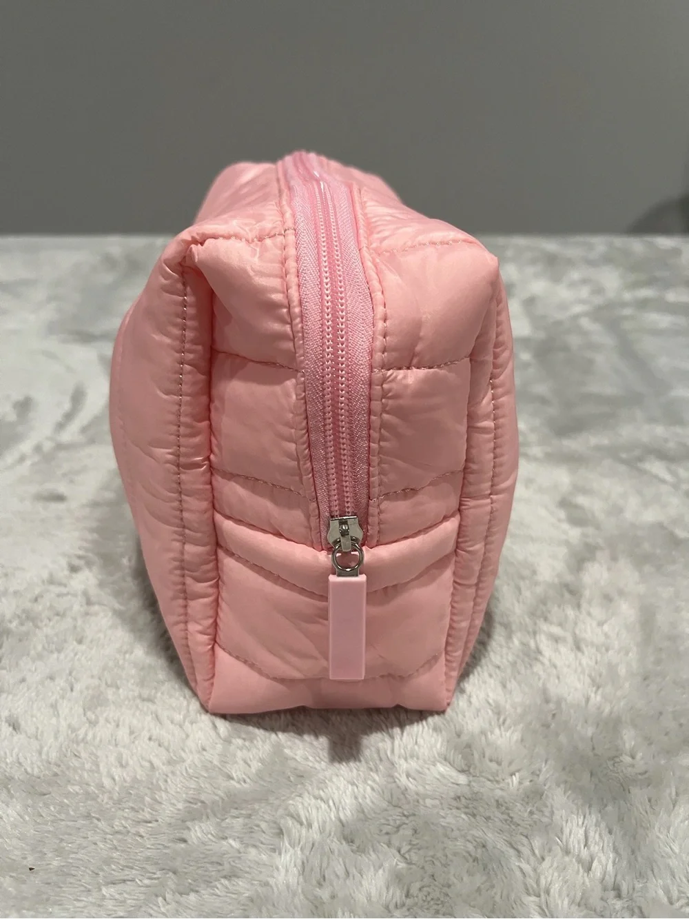 NWT Sol de Janeiro Pink Quilted Puffer Cosmetic Bag Limited Edition